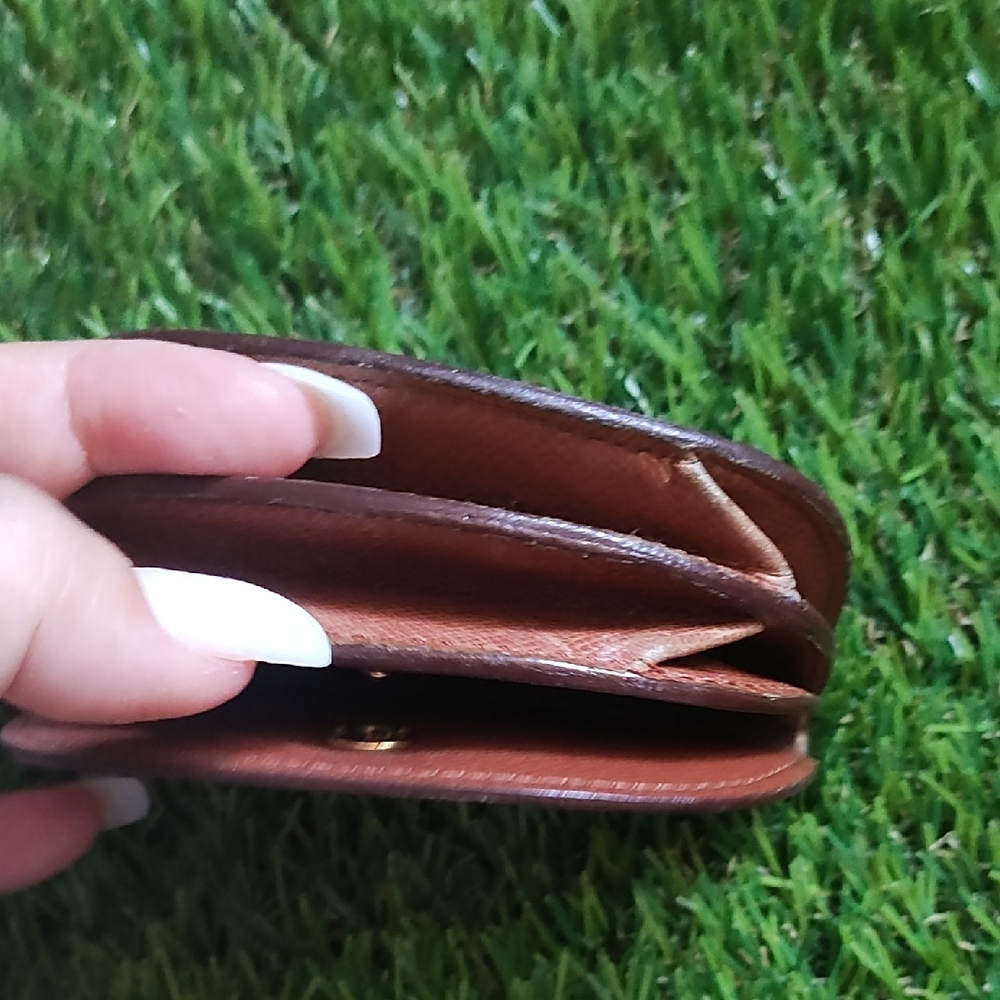 Louis Vuitton Brown Monogram Coin / Jewelry Pouch Porte - Monnaei Gousset - Picture 5 of 13